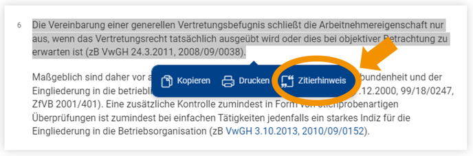 Screenshot Zitierhinweis